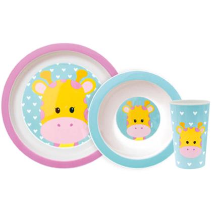 Imagem de kit refeição animal fun girafa