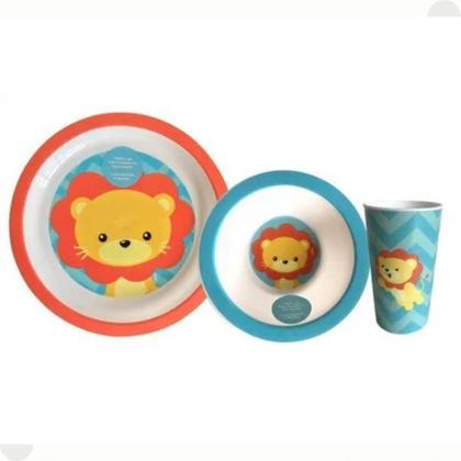 Imagem de Kit Refeição Animal Fun Leão 10734 - Buba