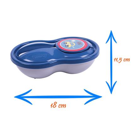 Imagem de Kit Refeição com Colher e Tampa Divertido 320 ml Infantil Plasútil 