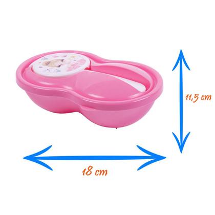 Imagem de Kit Refeição com Colher e Tampa Divertido 320 ml Infantil Plasútil 