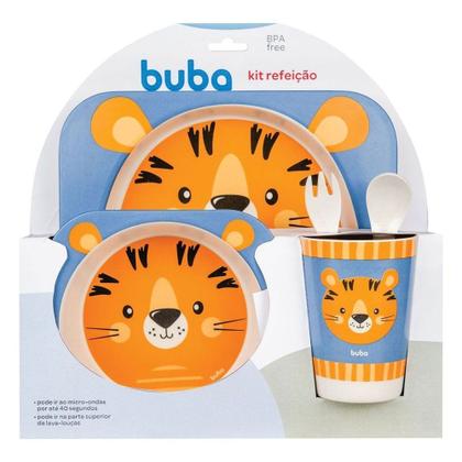 Imagem de Kit Refeicão Em Bambu Biodegradável Tigre  Buba