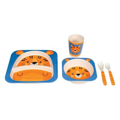 Imagem de Kit Refeicão Em Bambu Biodegradável Tigre  Buba