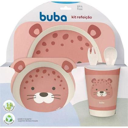 Imagem de Kit Refeição Infantil Bambu Oncinha Buba