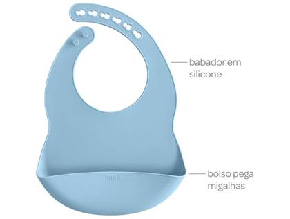 Imagem de Kit Refeição Infantil Buba 19568 3 Peças Azul