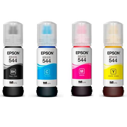 Imagem de Kit Refil Epson 544 Preto, Ciano, Amarelo, Magenta
