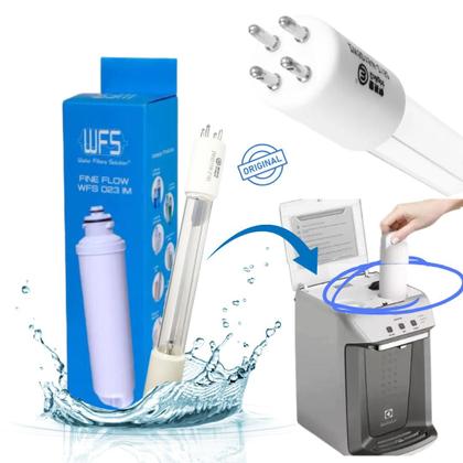 Imagem de KIT Refil Filtro + Lampada UV para Purificador de Água PA31 Electrolux Original