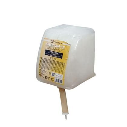 Imagem de Kit Refil Sabonete Liquido Antisséptico Triclosan pH Biológico Caixa Com 6 Unidades 800 ml Cada