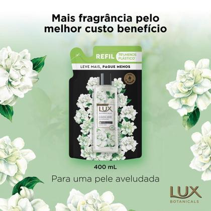 Imagem de Kit Refil Sabonete Líquido Lux Botanicals Essências do Brasil Buquê de Jasmin 400ml + Refil Sabonete Líquido Lux Botanicals Essências do Brasil Rosas 