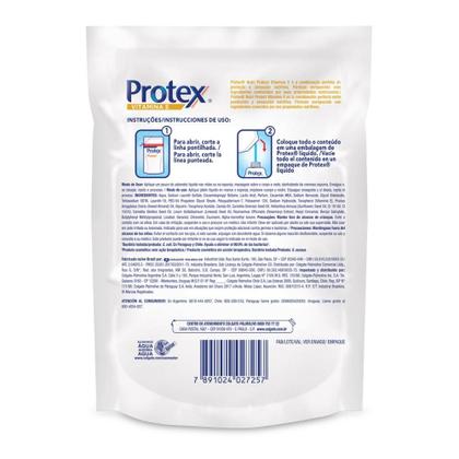 Imagem de Kit Refil Sabonete Líquido Protex Nutri Protect Vitamina E 200ml com 3 unidades