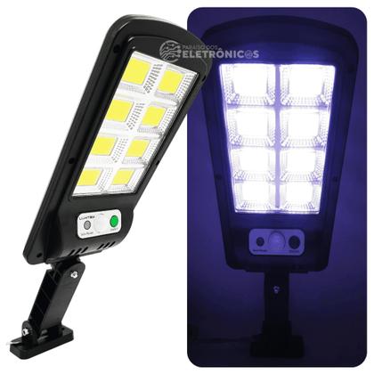 Imagem de KIT Refletor Solar Em LED Potência 400W Sem Fio Com Sensor de Presença e Controle Remoto LKY0035