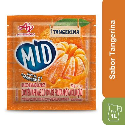 Imagem de Kit Refresco em Pó MID Sabor Tangerina Com 15 Unidades de 20g