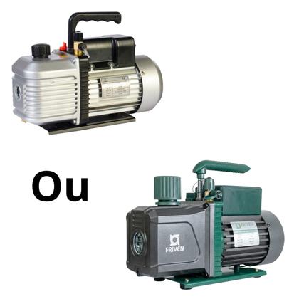 Imagem de Kit Refrigeração Automotiva Bomba De Vácuo, Manifold, Engate
