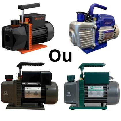 Imagem de Kit Refrigeração Para Ar Condicionado Com Bomba De Vácuo e Brinde
