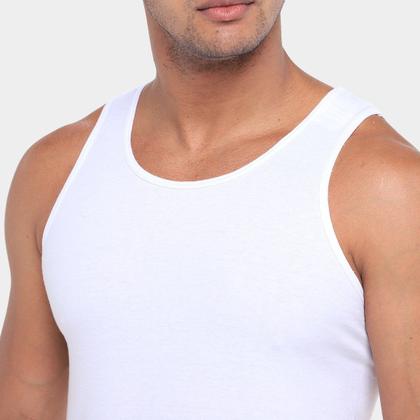 Imagem de Kit Regata Hering Básicas 3 Peças Masculina