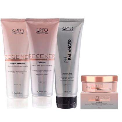 Imagem de Kit Regenér Shampoo Condicionador pH Balancer Máscara K.A.P