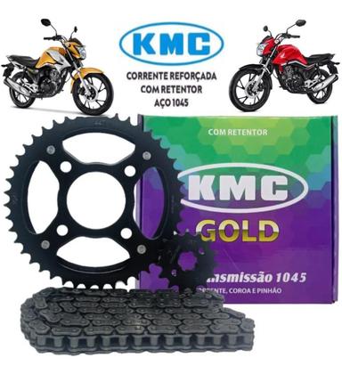 Imagem de Kit Relação Cg Titan Fan 160 2016 2007 2008 2009 2010 2011 2012 2013 2014 a 2026 C Retentor Original Kmc