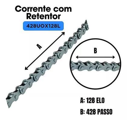 Imagem de Kit Relação Com Retentor Bros 160 150 Xre 190 Aço 1045 Scud