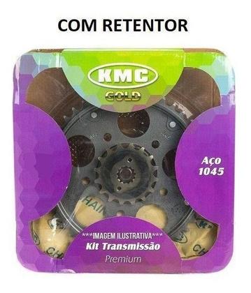 Imagem de Kit Relação Honda Cg Titan Fan 125 2009 2010 2011 2012 2013 C Retentor Kmc