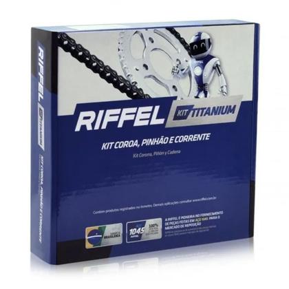 Imagem de Kit Relação Moto Riffel Titanium Para CG 160 Fan Titan Start 16-21