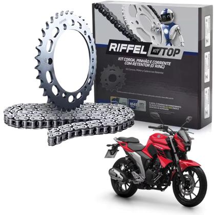 Imagem de Kit Relaçao Riffel Com Retentor Fazer 250 Fz25 2018 2019 2020 2021 2022 2023 2024