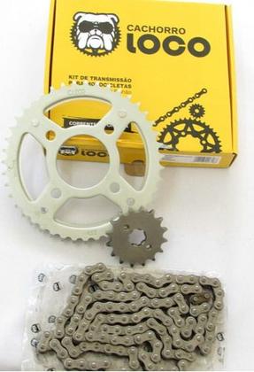 Imagem de Kit Relação Shineray Phoenix 50 Todos Anos Aço1045 