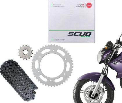 Imagem de Kit Relação Tração Scud Fazer 250 2005 ~ 2017 45D 15D 428HX132L 10530028