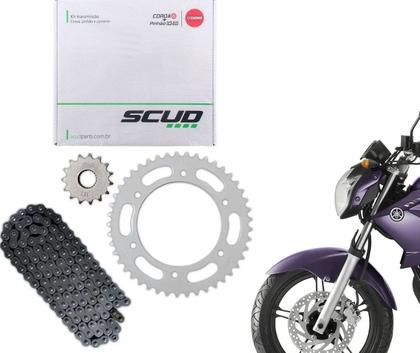 Imagem de Kit Relação Tração Scud Fazer 250 2005 ~ 2017 45D 15D 428HX132L 10530028