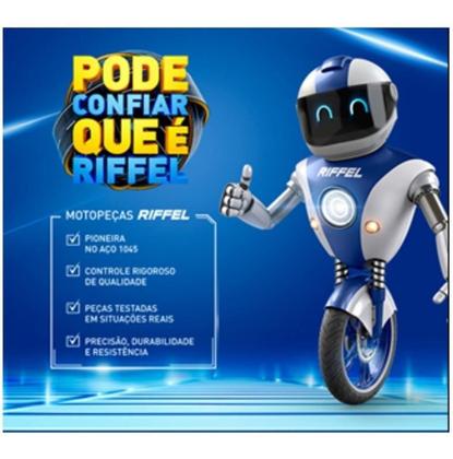 Imagem de Kit Relação Tração Transmissão Cg Titan Fan 125 2009 2010 2011 2012 2013 Original Riffel