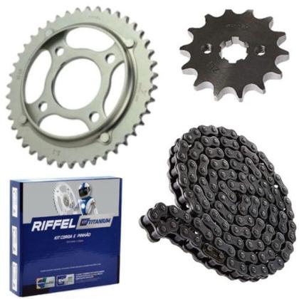 Imagem de Kit Relação Transmissão Cg 150 2004 a 2016 Cg 160 2016 a 2023 Riffel - REIFFEL