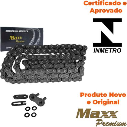 Imagem de Kit Relação Transmissão Dafra Apache 200 Rtr 2017 Em Diante Com Retentor Vaz+Maxx Premium