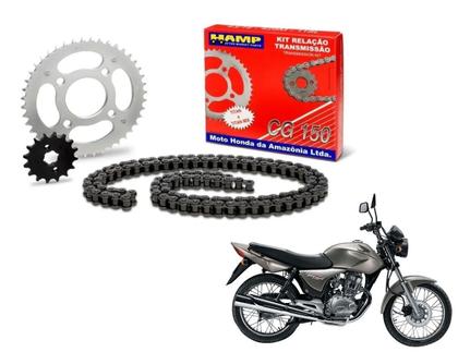Imagem de Kit Relação Transmissão Hamp Honda Cg Cargo Titan Fan 150