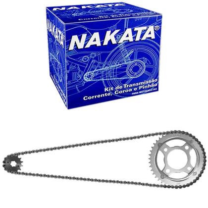 Imagem de Kit Relação Transmissão Moto Honda CG 125 95 a 2008 Nakata