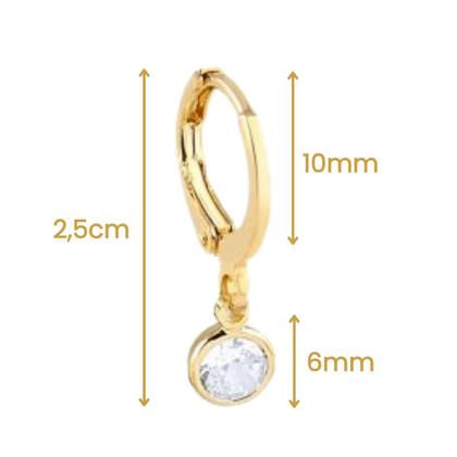 Imagem de Kit Relicário com fotos coração colar e brinco argola ouro 18k Banhado