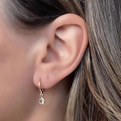 Imagem de Kit Relicário com fotos coração colar e brinco argola ouro 18k Banhado