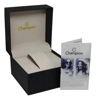 Imagem de Kit Relógio Champion CN27465E Feminino Dourado Colar Brinco