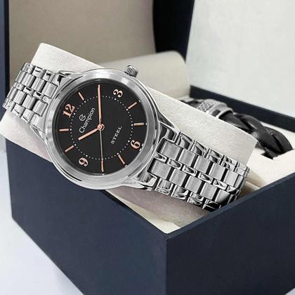 Imagem de Kit Relógio Champion Feminino Steel com Pulseira CA21704X