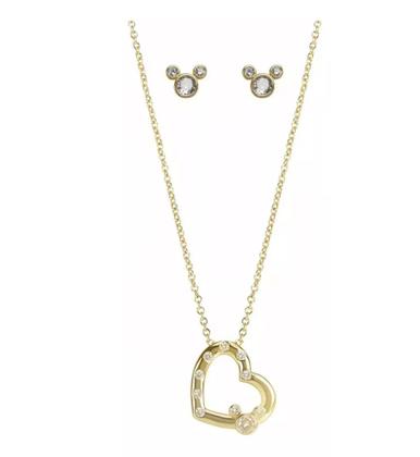 Imagem de Kit Relógio Condor Feminino Mini Dourado Disney