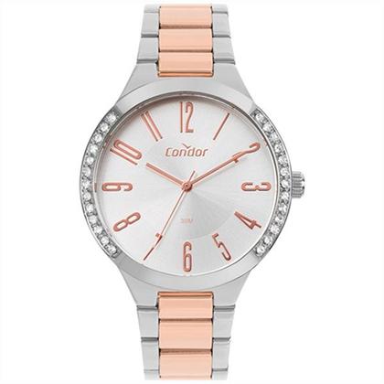 Imagem de Kit Relógio CONDOR Feminino Prata COPC21JBA/K4J