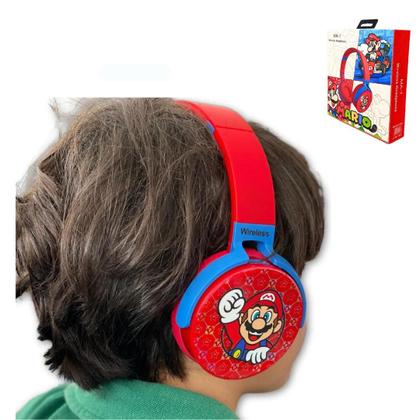 Imagem de Kit Relógio Digital Inteligente D20 Android iOS Com Fone Mario Criança Bluetooth