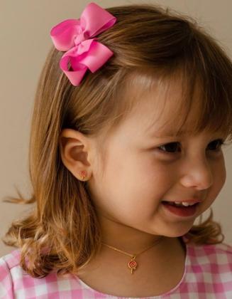 Imagem de Kit Relógio Digital Led Bracelete Silicone Ajustável Prova água Esporte + Conjunto Colar e Brincos Infantil Menina Moda