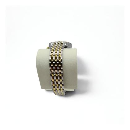 Imagem de Kit Relógio feminino dourado com prata 26 mm analógico Champion