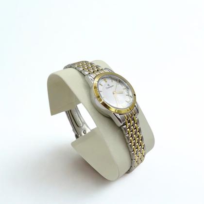 Imagem de Kit Relógio feminino dourado com prata 26 mm analógico Champion