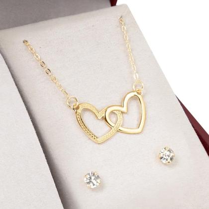 Imagem de Kit Relógio Lince Feminino com Colar e Brincos LRGM027L32KBQHS2KX