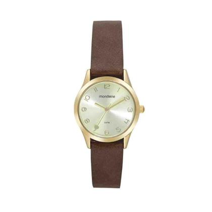 Imagem de Kit Relógio Mondaine Dourado Feminino 32793Lpmkdh1K1