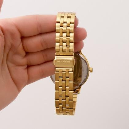 Imagem de Kit Relógio Mondaine Feminino com Colar e Brincos 32598LPMKDE1K1