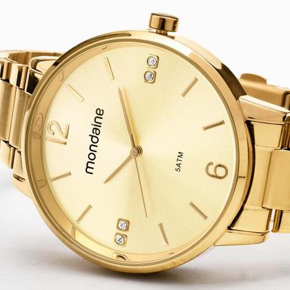 Imagem de Kit Relógio Mondaine Feminino com Colar e Brincos 32600LPMKDE1K1