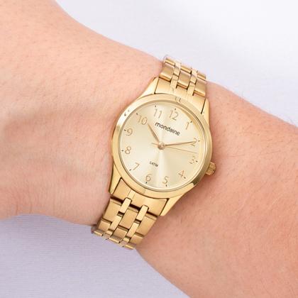 Imagem de Kit Relógio Mondaine Feminino com Colar e Brincos 32608LPMKDE1K1