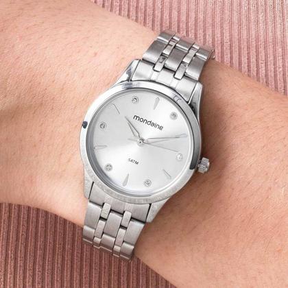 Imagem de Kit Relógio Mondaine Feminino com Colar e Brincos 32610L0MKNE2K1