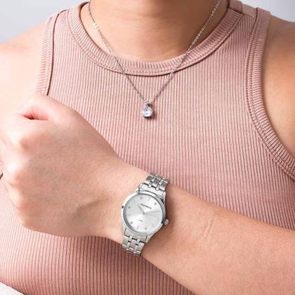 Imagem de Kit Relógio Mondaine Feminino com Colar e Brincos 32610L0MKNE2K1