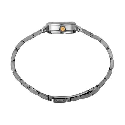 Imagem de Kit Relógio Mondaine Feminino Prata e Dourado com Mini-bag 99817LPMVBE3